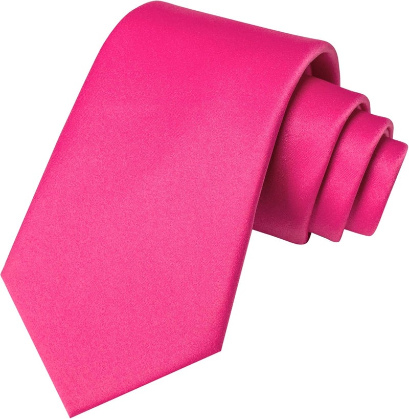 RBOCOTT Solid Color Tie and Pocket Square Hankerchief with Lapel Pin Set for Men - Image 4
